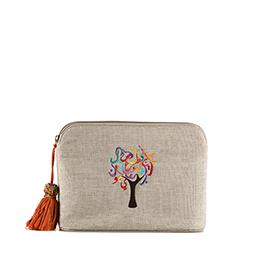 Pouch: Tree of Life, Beige
