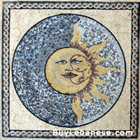 Marble Mosaic Geometric Design (MG 039)