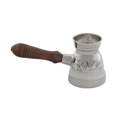 Rakwa (Coffee Pot), Pan, Cedar, Brass and Wood, Large