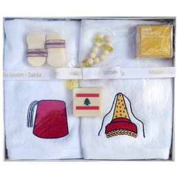 Box: Soaps and Embroidered Towels