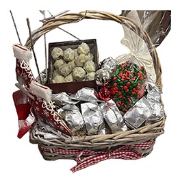Goody Pack:   Christmas Basket (Chocolate & Candies Chestnuts)
