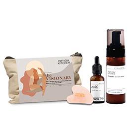  Beauty: Bloom Glowbox, Facial Cleanser, Facial Serum, Massage Stone
