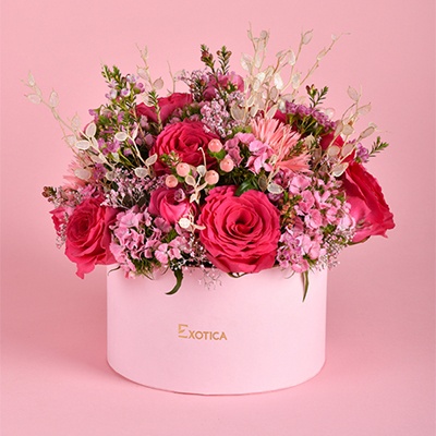  Arrangement of Flowers:  In Love with Pink