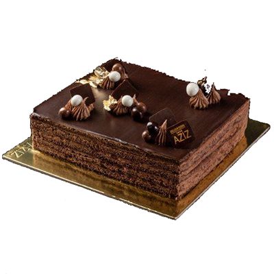 Cake: Pave au Chocolat for 10 people, Square