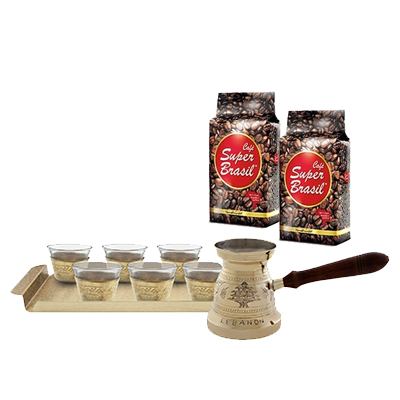 Coffee Kit (Pot, Cups, Tray, Coffee Packs)