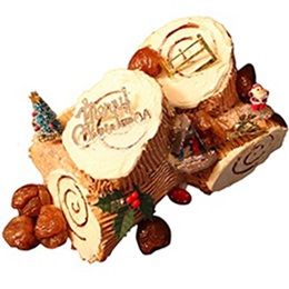 Buche de Noel: Marron (Chestnuts), 8 people