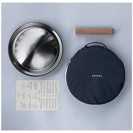  Mini-Saj Kit, Stainless Steel, Portable Saj Dome