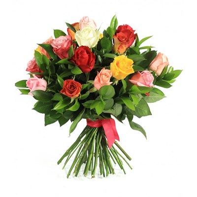 Flowers:  24 Mixed Roses (Rose Elegance)